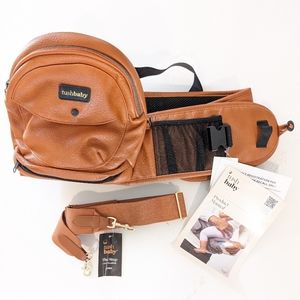 Tushbaby Hip Carrier with Strap in Cognac